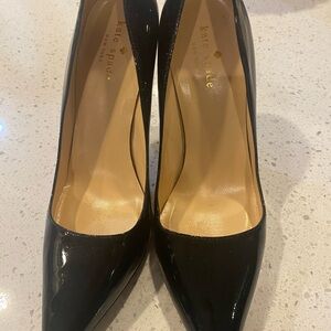 Kate Spade Glossy Black Heels